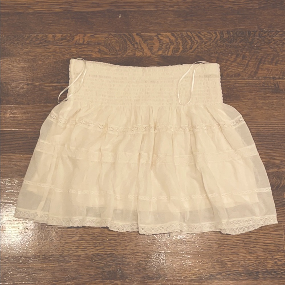 white skirt